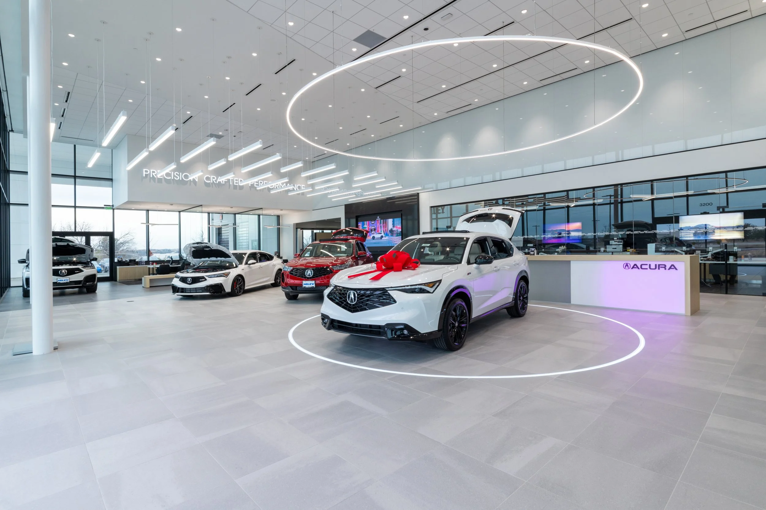 Acura Woodbine modern Acura showroom and dealership environment in Etobicoke